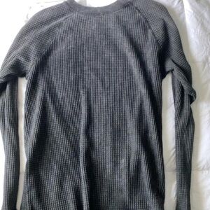 grey distressed sweater